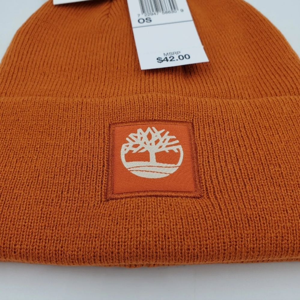 Timberland Beanie / Hat, Orange - Picture 2 of 2